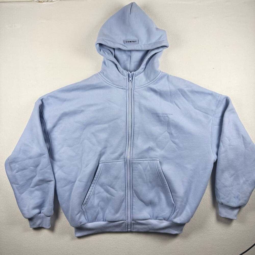 COMFRT Zip Up Hoodie Pastel Edit Blue Size S